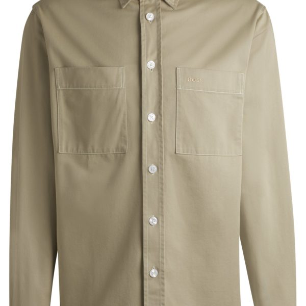 Chemise Relaxed en twill de coton – Hugo Boss