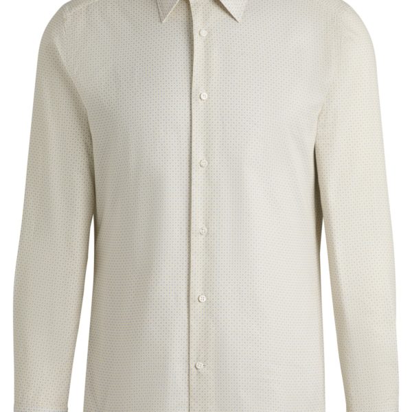 Chemise Slim en coton italien imprimé – Hugo Boss