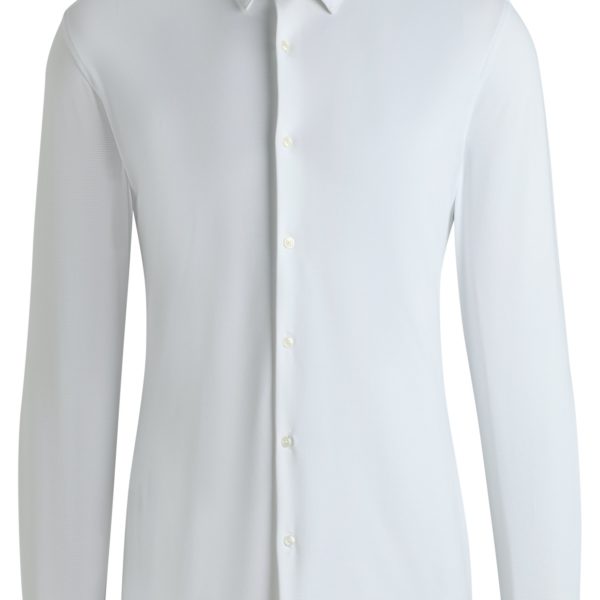 Chemise Slim en jersey stretch performant et structuré – Hugo Boss