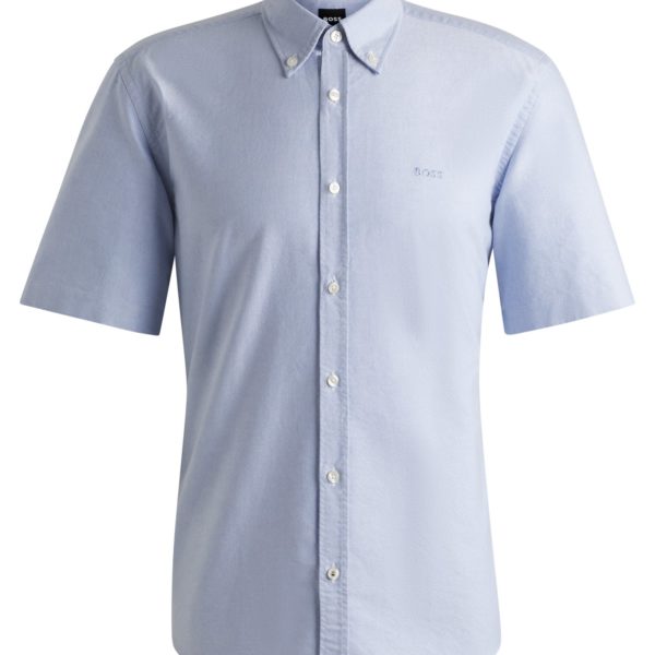 Chemise regular en coton Oxford à pointes boutonnées – Hugo Boss