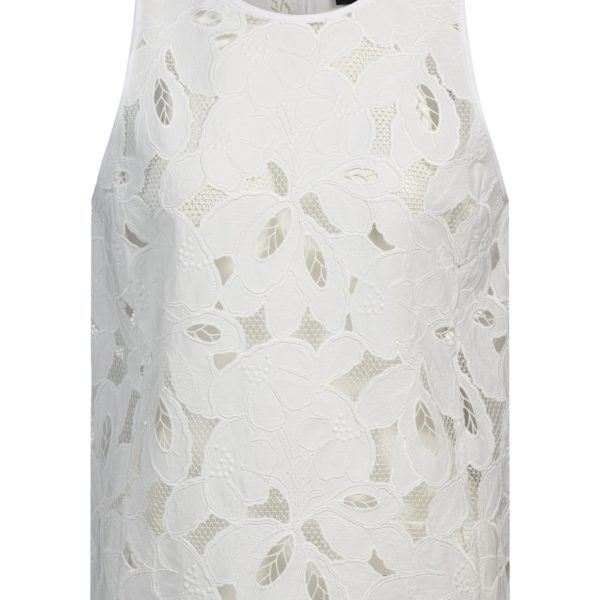 Chemisier ajusté en broderie anglaise de coton mélangé – Hugo Boss