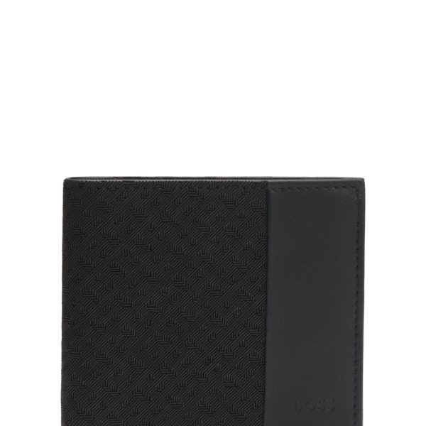 Coffret cadeau avec portefeuille et porte-cartes en cuir à monogrammes – Hugo Boss