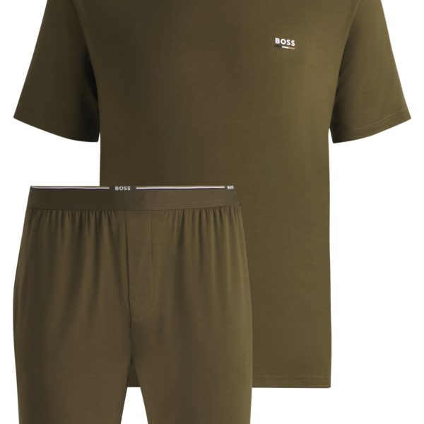 Coffret cadeau pyjama en jersey stretch de bambou – Hugo Boss