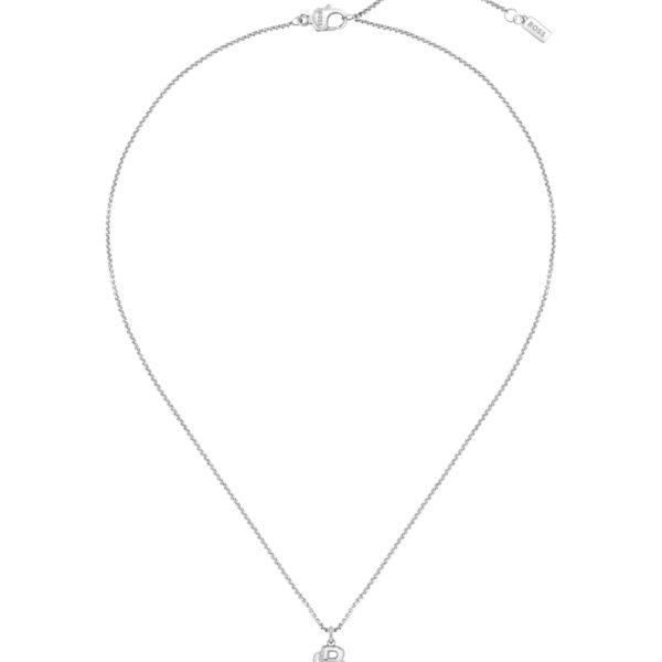 Collier argenté avec pendentif à monogramme Double B – Hugo Boss