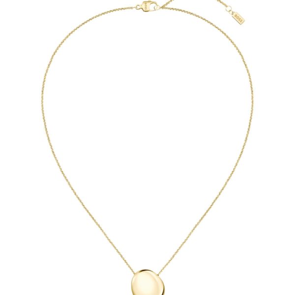 Collier doré avec pendentif façon galet – Hugo Boss