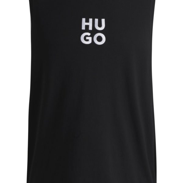 Débardeur en jersey de coton avec logo brodé revisité – Hugo Boss