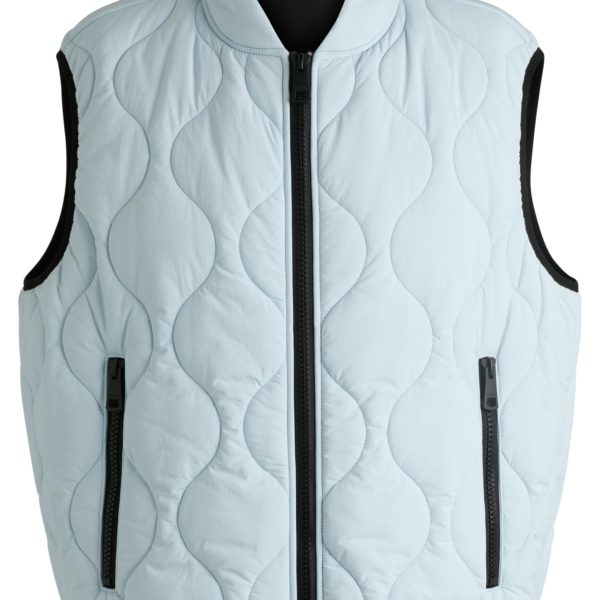 Doudoune sans manches matelassée déperlante avec patch logo – Hugo Boss