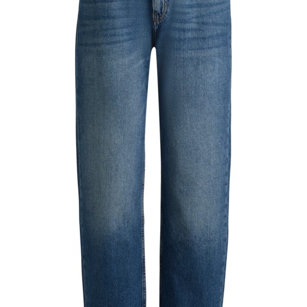 Jean long coupe droite en denim stretch bleu – Hugo Boss