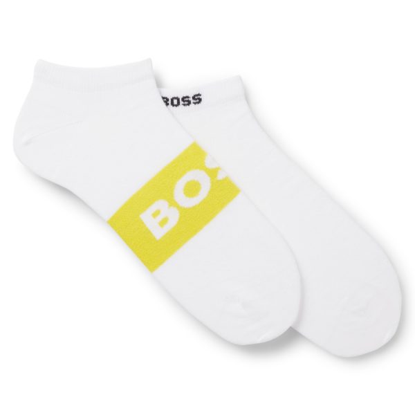 Lot de deux paires de chaussettes basses en maille stretch – Hugo Boss