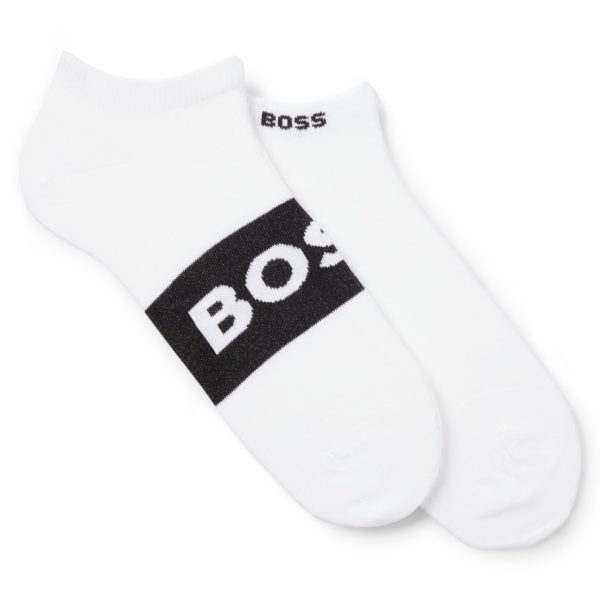 Lot de deux paires de chaussettes basses en maille stretch – Hugo Boss