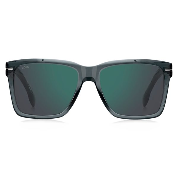 Lunettes de soleil en acétate gris avec finitions argentées – Hugo Boss