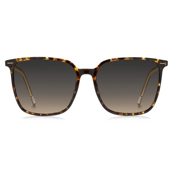 Lunettes de soleil en acétate imitation corne avec logo gravé au laser – Hugo Boss