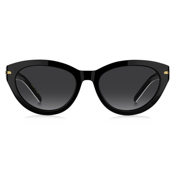 Lunettes de soleil en acétate noir avec finitions dorées – Hugo Boss