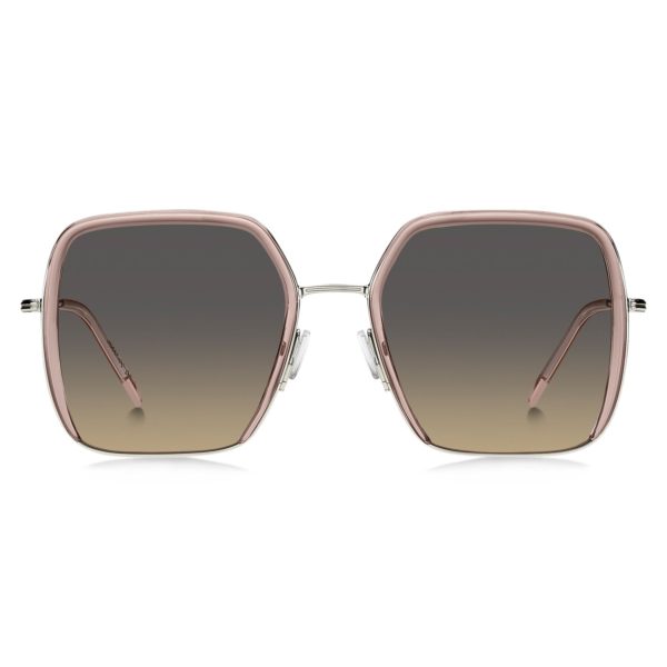 Lunettes de soleil en acétate rose et acier argenté – Hugo Boss