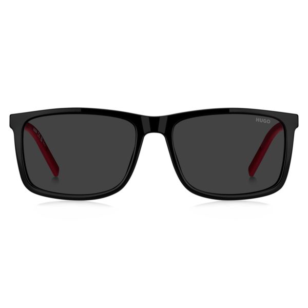 Lunettes de soleil noires avec branches bicolores – Hugo Boss