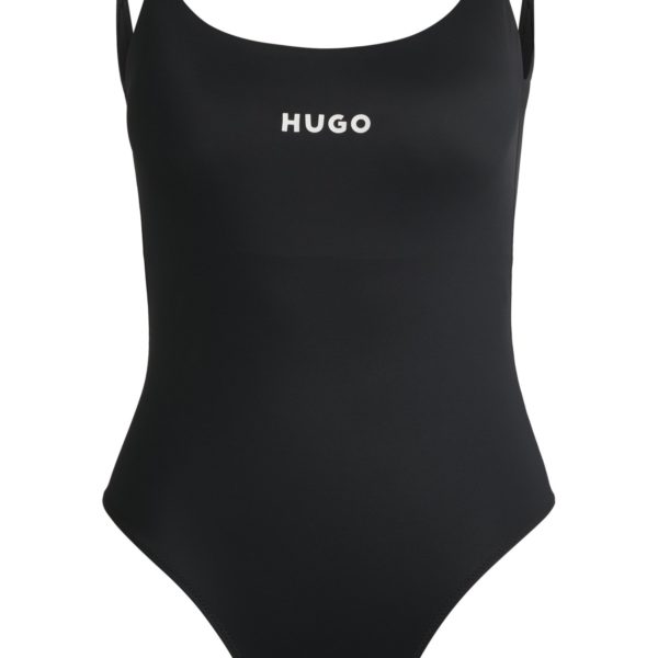 Maillot de bain à coussinets amovibles et logo imprimé – Hugo Boss