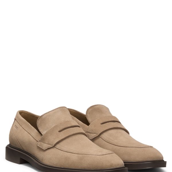 Mocassins en cuir suédé avec finition Penny – Hugo Boss