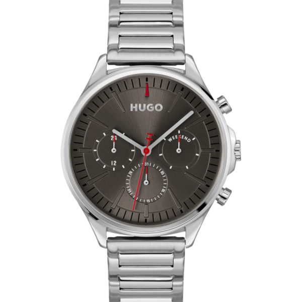Montre argentée à cadran gris – Hugo Boss