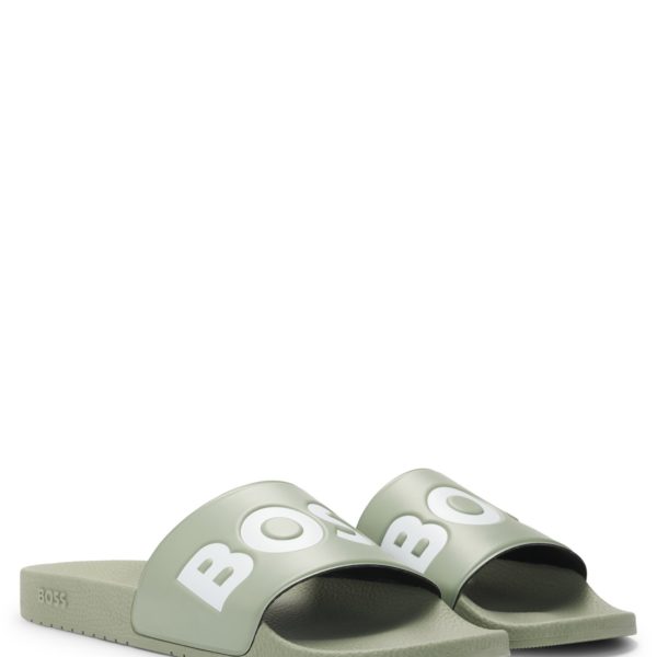 Mules confectionnées en Italie avec grand logo – Hugo Boss