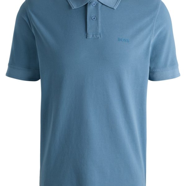 Polo en piqué de coton avec logo imprimé – Hugo Boss
