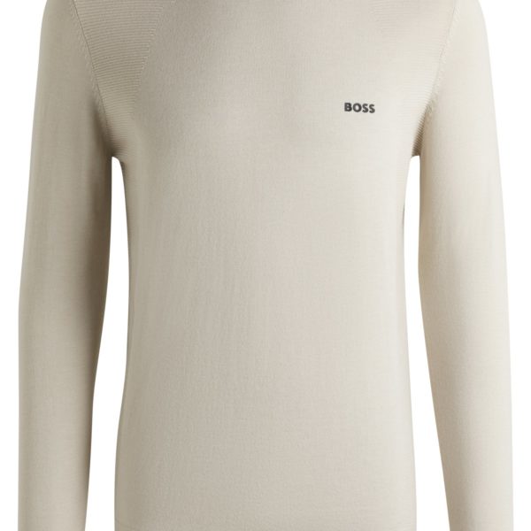 Pull Regular en coton mélangé avec logo imprimé – Hugo Boss