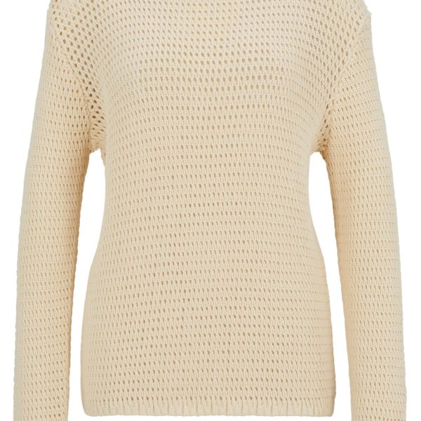 Pull d’équitation en coton avec patch logo en silicone – Hugo Boss