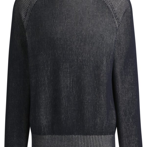 Pull en coton et lin en maille à rayures – Hugo Boss