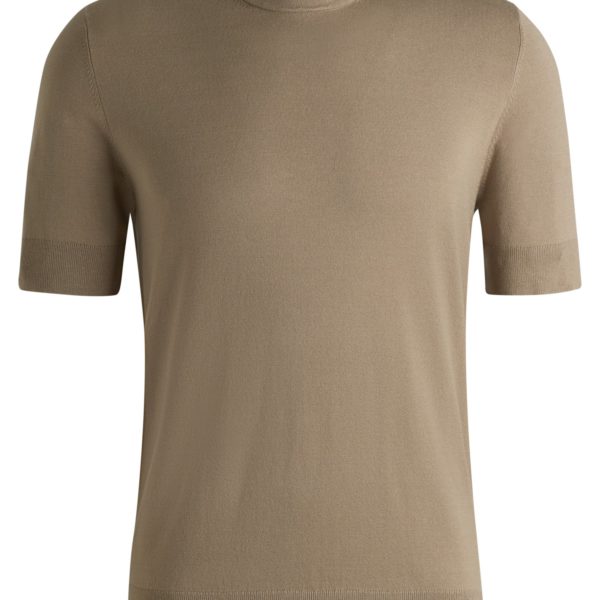 Pull en maille Regular à manches courtes – Hugo Boss