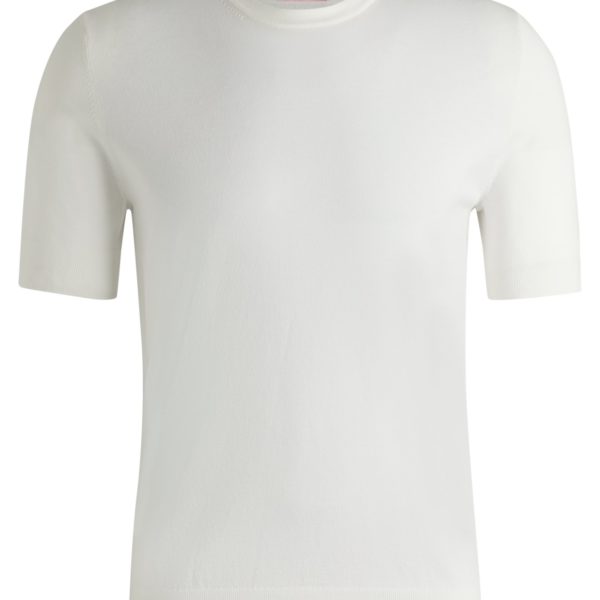 Pull en maille Regular à manches courtes – Hugo Boss