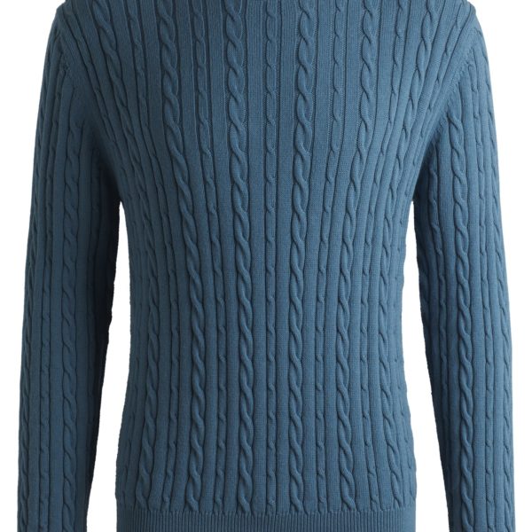 Pull en maille torsadée Relaxed en coton et cachemire – Hugo Boss