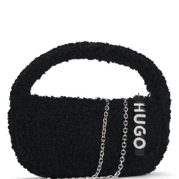 Sac à bandoulière en fourrure synthétique avec logo – Hugo Boss