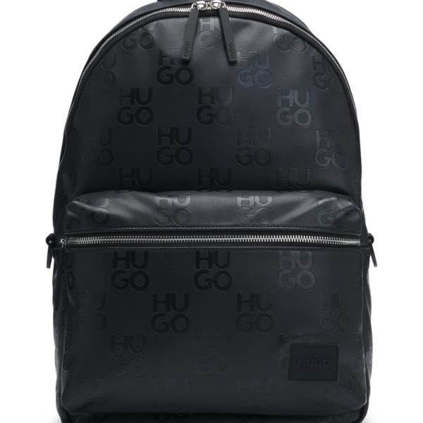 Sac à dos en similicuir à motif logo revisité – Hugo Boss