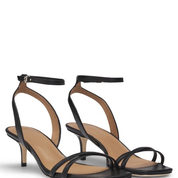 Sandales en cuir avec breloque monogramme Double B – Hugo Boss