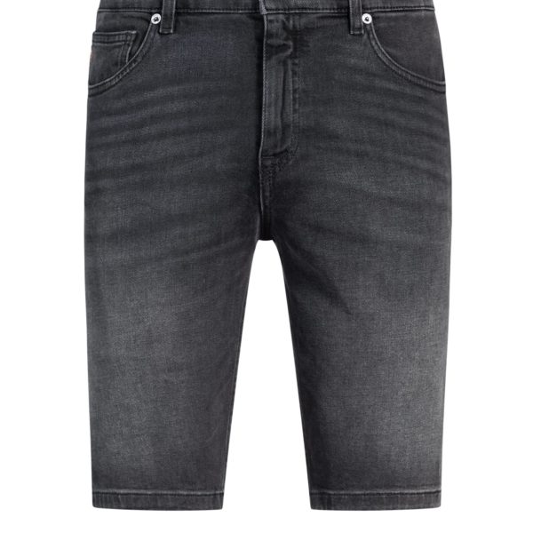 Short Slim Delaware en denim stretch noir confortable – Hugo Boss