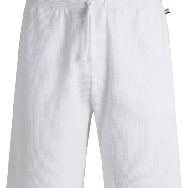 Short de pyjama à la structure gaufrée avec logo brodé – Hugo Boss