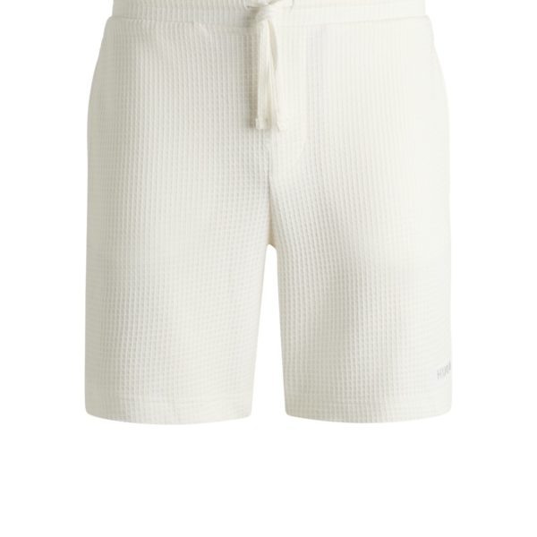 Short de pyjama gaufré avec logo brodé – Hugo Boss