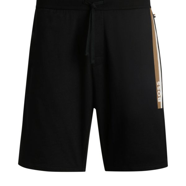 Short en molleton de coton avec rayures – Hugo Boss