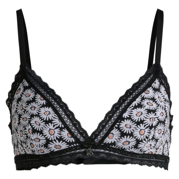 Soutien-gorge à imprimé marguerites avec finitions en dentelle – Hugo Boss