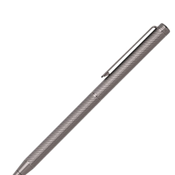 Stylo à bille en métal bruni à motif gravé – Hugo Boss