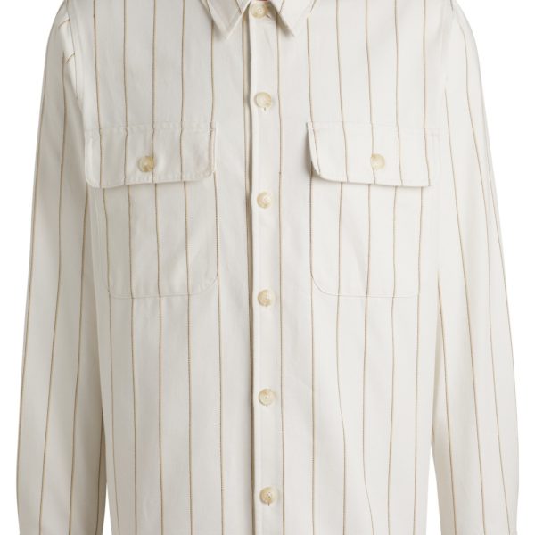 Surchemise oversize en coton Oxford à rayures – Hugo Boss