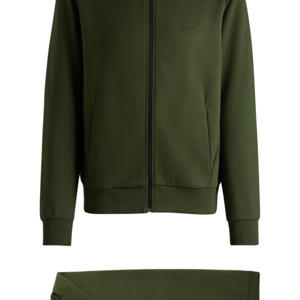 Ensemble de survêtement Regular en coton stretch avec empiècements à rayures – Hugo Boss