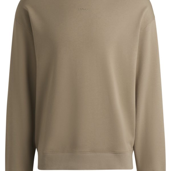 Sweat Relaxed en molleton de coton à logo imprimé – Hugo Boss