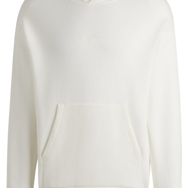 Sweat à capuche BOSS x ASTON MARTIN en coton torsadé avec logo brodé – Hugo Boss