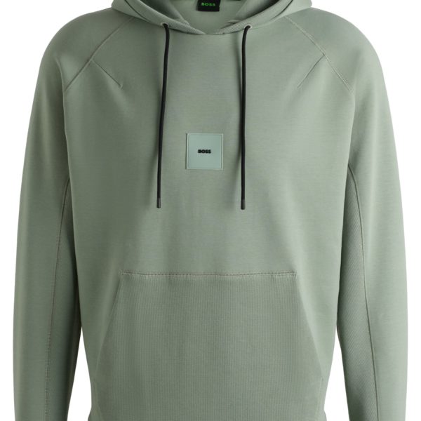 Sweat à capuche en coton mélangé à teneur en stretch – Hugo Boss