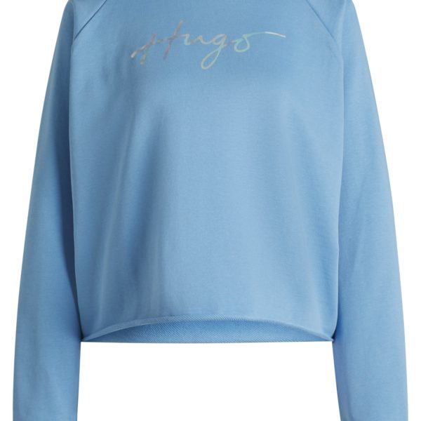 Sweat en molleton de coton avec logo imprimé – Hugo Boss