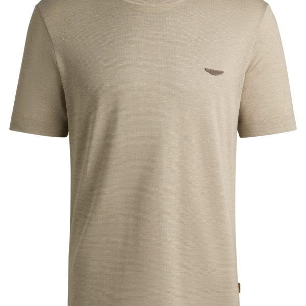 T-shirt BOSS x ASTON MARTIN en coton, lin et soie – Hugo Boss
