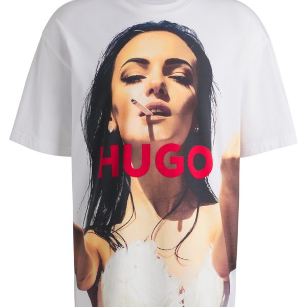 T-shirt Oversize en coton à imprimé audacieux – Hugo Boss