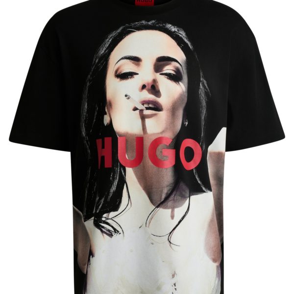 T-shirt Oversize en coton à imprimé audacieux – Hugo Boss