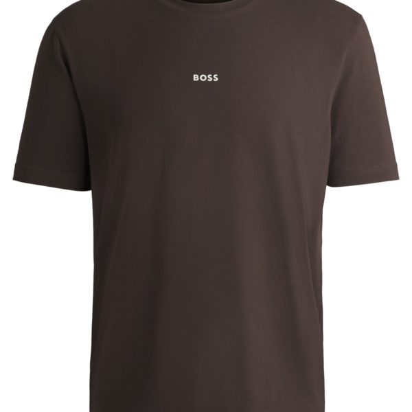 T-shirt Relaxed en coton stretch à logo imprimé – Hugo Boss