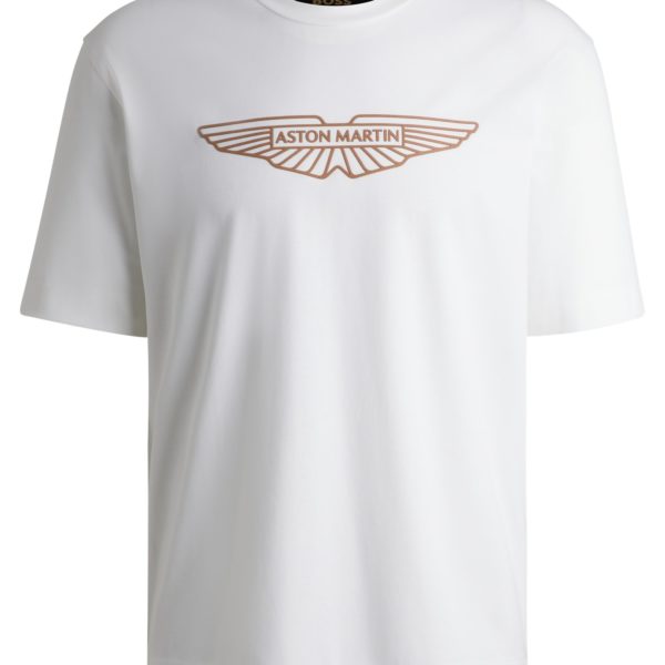 T-shirt en coton stretch BOSS x Aston Martin à logo artistique – Hugo Boss